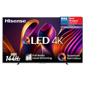 Hisense 100E7NQ-PRO 100 inch QLED TV met 4K UHD-resolutie en Dolby Vision, perfect voor een meeslepende kijkervaring